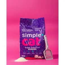 Areia Higiênica para Gatos 4kg – Simple Cat Grãos Mistos Biodegradável