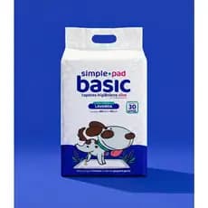 Tapete Higiênico Slim Econômico Simple Pad Basic 60x60 30un Aroma Lavanda