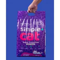 Areia Higiênica para Gatos 8kg – Simple Cat Grãos Mistos Biodegradável