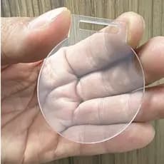 Kit 30 Medalhas Acrílico Cristal 5cm Redonda Lisa Transparente Resistente 2mm para Personalizar