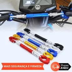 Barra Estabilizadora Anti-Amasso Moto Universal 28mm/22mm Reforço de Guidão