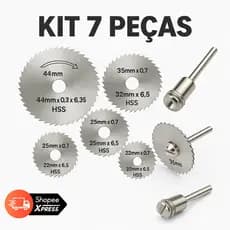 Kit 6 Mini Disco de Serra Circular Kit Profissional para Furadeira e Micro Retífica