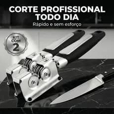 Ki 2 Afiador Multifuncional Facas Tesouras Cutelos Base Antiderrapante