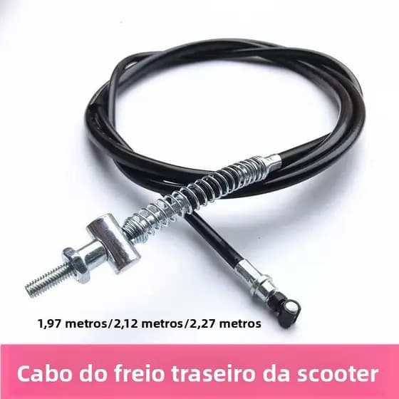 Cabo de Freio Traseiro para Scooter Fuxi 100 Ghost Fire GY6125 150 Big Turtle King Cabo de Freio a Tambor 6NS7