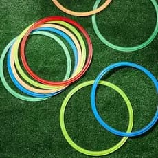 Kit Multifuncional de Treinamento de Agilidade, Anéis Coloridos para Treinamento de Agilidade, Anel de Fitness, Treiname