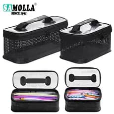 Caixa de Pesca Reforçada para Jigging, Bolsa para Iscas de Jigging, Caixas Impermeáveis para Equipamentos de Pesca, Esto