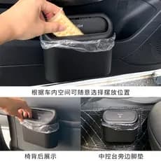 Lixeira universal para carro com grande capacidade, recipiente multifuncional para acessórios internos do carro, caixa d