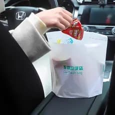 Saco de lixo descartável autossustentável para lixeira de mesa de carro, usado para limpeza do interior do carro.