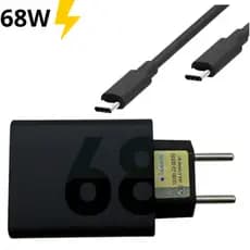 Carregador Turbo 68W Carrega Celular Super Rápido carregador usb-c A12 A13 A14 A23 A24 S23 Ultra S24 Redmi Note 11 Poco