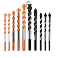 16pçs Broca Triangular Multifuncional De 3-12mm Para Telha De Perfuração , Concreto , Parede , Metal E Madeira Brocas