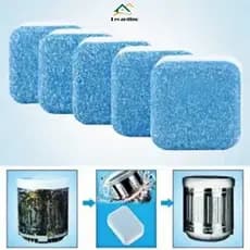 Kit 2 Limpador Pastilha de máquina de lavar roupa, comprimido efervescente sólido para remover manchas