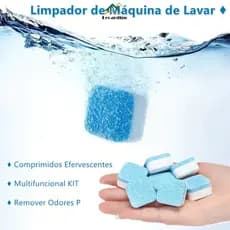 Kit 12/15/20/24 Limpador Pastilha de máquina de lavar roupa, comprimido efervescente sólido para remover manchas【】