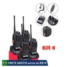 kits Radio Walk Talk Comunicador 16 Ch 12km Baofeng BF-777S