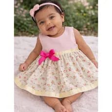 👉 Vestido Bebê Floral Luxo | Saída Maternidade Delicada RN a 6 Meses + Conforto Premium