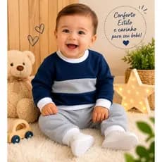 conjunto infantil, moletom flanelado, roupa de bebê, conjunto inverno bebê, roupa quentinha infantil, conjunto masculino