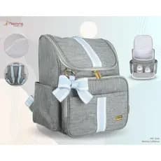 Mochila Maternidade Rosa e Azul - Mappyng Premium Califórnia