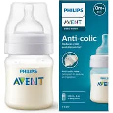 Mamadeira Philips Avent Anticólica 125ml – 0m+ | Livre de BPA, Reduz Cólicas e Desconfortos
