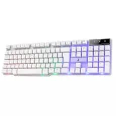 Teclado Gamer Semi Mecânico Gamer Rise Mode G1 Full, Membrana, USB, Branco - RM-TG-01-FW