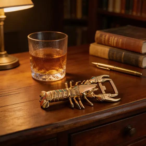 Abridor de Garrafas Criativo e Único em Forma de Lagostim para Bares e Restaurantes, Abridor de Cerveja, Pode Ser Usado