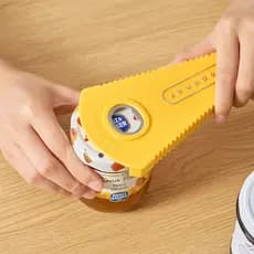 Abridor de latas de estilo japonês, abridor de tampas multifuncional, abridor criativo de tampas de garrafas, removedor