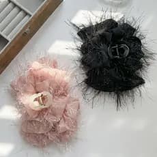 Presilha de cabelo super estilosa com design exclusivo, presilha em formato de laço para penteados presos na parte de tr