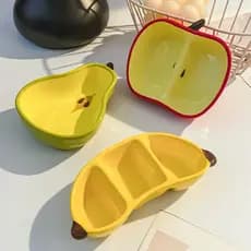 Pratos de cerâmica em formato de fruta, cuidadosamente selecionados, para uso doméstico, pratos divertidos para petiscos