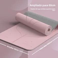 Tapete de Yoga Profissional Antiderrapante Ecológico Não Tóxico à Prova de Som Absorção de Choque para Homens e Mulheres