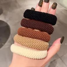 Ousado grosso engrossado alta elasticidade 2025 elástico anel de cabelo feminino rabo de cavalo alto durável toalha anel