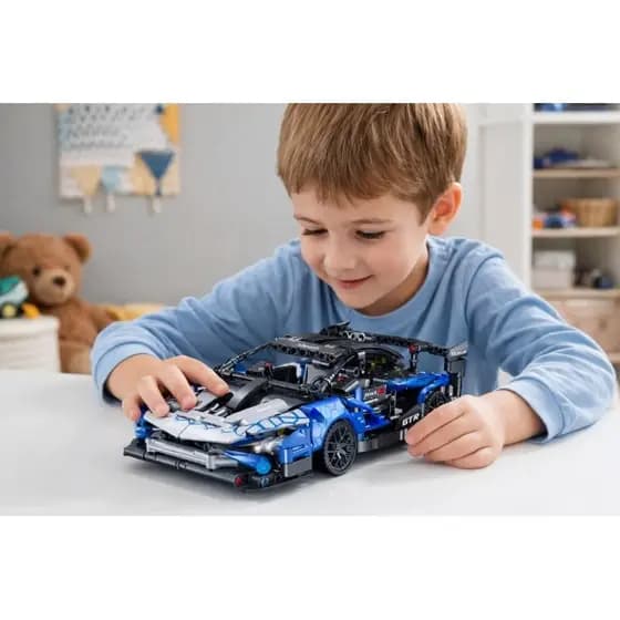 Carrinho de Blocos de Montar Infantil brinquedo educativo e colecionável com 564 peças
