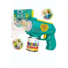 Máquina de Bolhas de Sabão Bubble Gum com 10 furos brinquedo lança bolhas menino e menina