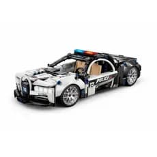 Carrinho de Polícia de Blocos de Montar Infantil com 410 peças Brinquedo Educativo colecionável