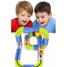 Blocos Magnéticos Brinquedo de Montar com Trenzinho