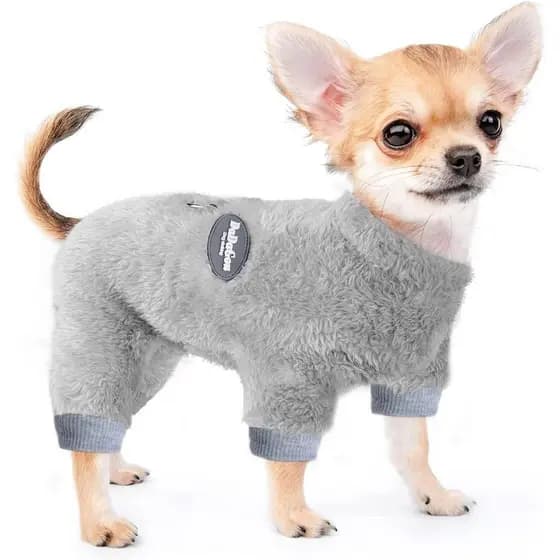 Pijama Térmico de Veludo para Filhotes, Macacão Pequeno de Inverno, Suéter para Gatos e Gatinhos, Chihuahua, Yorkie LX3L