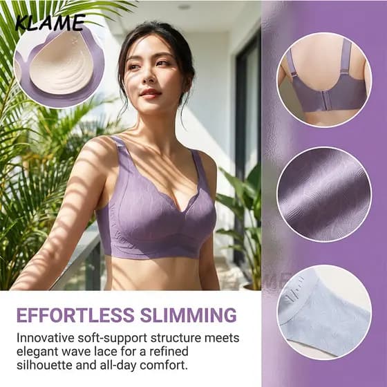 Sutiã Push Up Sem Fio Confortável, Sem Costura, Tamanho Plus 3D, Ajustável, Anti-Flacidez, 85XI