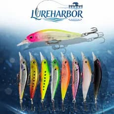 LUREHARBOR Isca flutuante para peixinhos Isca dura 6.3 cm / 5.2 g Isca falsa 1/3 pacote