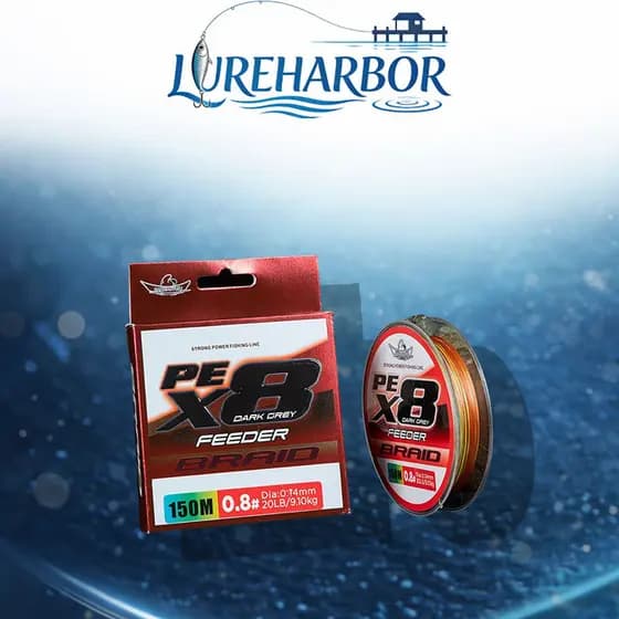 LUREHARBOR High-End Raw Silk PE Line Suave Long Shot Isca Dedicada 100m