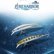 LUREHARBOR Isca de peixinho suspensa Long Shot 8/10/12g Pacote de 1/5 palitos