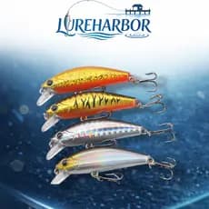 LUREHARBOR 5cm6.5g 1/5/8 Varas Isca Micro Minnow Long Shot Afundamento Lento