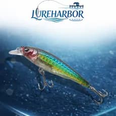 LUREHARBOR 9cm9g Isca Isca Flutuante Superfície de Água de Fundição Longa Minnow Conjunto de 1/4 Peças