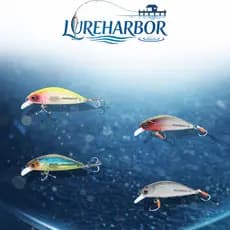 LUREHARBOR Isca Falsa Micro Submerso Minnow Aço de Tungstênio Sistema de Voo Morto