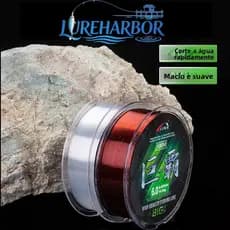 LUREHARBOR Linha de pesca de Nylon com fio cru de alta qualidade, durável resistente ao desgaste, isca de pólo marítimo