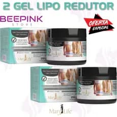 🌿 KIT 2 UNID GEL LIPO REDUTOR – Mary Life Cosméticos