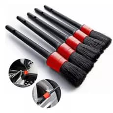Kit 5 Pincel Para Detalhamento Lavação Automotivos Motos
