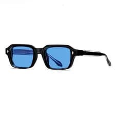 Óculos de Sol Quadrados Vintage Clássicos com Rebites, Unissex, Estilo Punk Popular, Óculos de Sol Masculinos para Condu