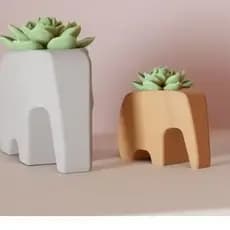 Vasinho de elefante. Ótimo vaso para suculentasDecoraçãoleve, decoraçãosala,minimalismo,elefante,suculentas,plantas