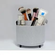 Suporte e Organizador de Pincel de Maquiagem, organizadorrotativo,maquiagem,quarto menina,penteadeira,rímel,pincel