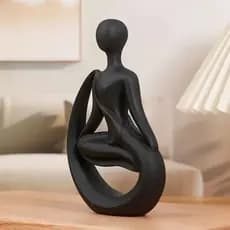 kitEsculturaminimalistacharmosayoga,espaçoyoga,academia,decoraçãozen,sala,quarto,relaxar,harmonia,paz