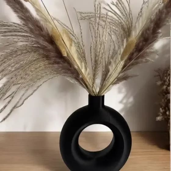 Vaso minimalista moderno,casa,sala,vaso resistente, quarto, escritório,idealparadevorarsemmpesar, elegância,preto,branco