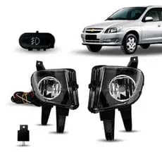 Kit Farol de Neblina Celta/Prisma 2007 a 2011 com Botão Modelo Original – Qualidade Garantida