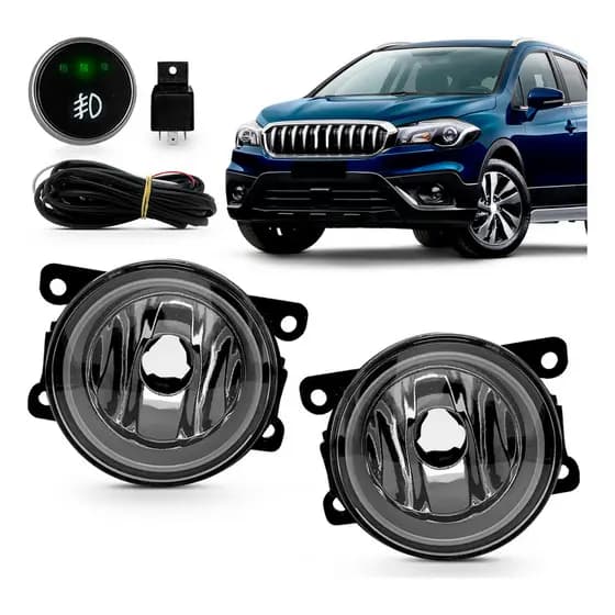 Kit Farol Milha S-cross 2015 2016 A 19 2020 2021 Botão Touch